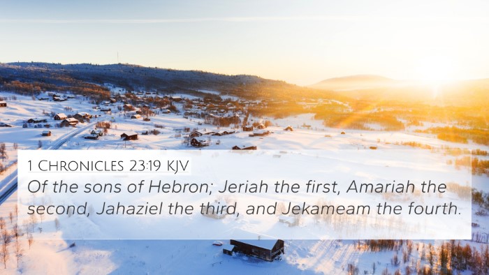 1 Chronicles 23:19 KJV Bible Verse Image