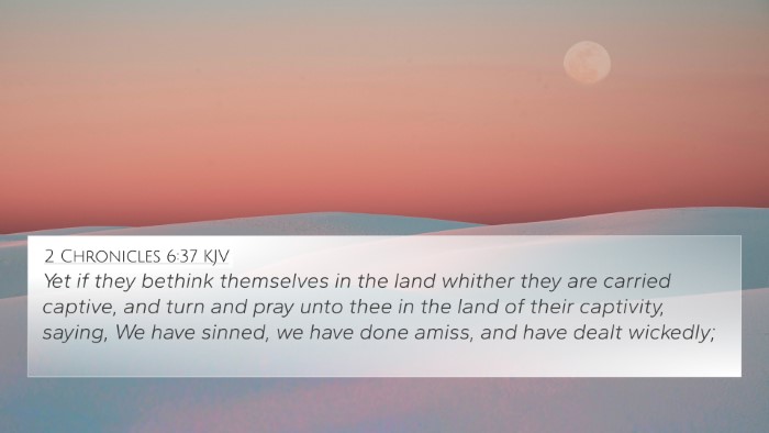 2 Chronicles 6:37 Explained