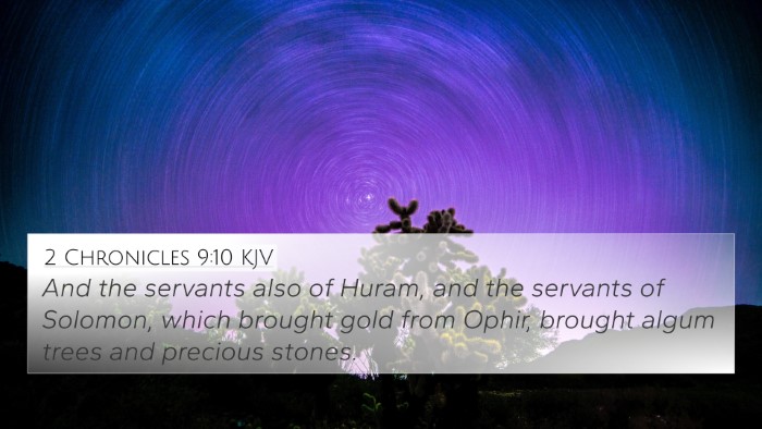 2 Chronicles 9:10 Explained