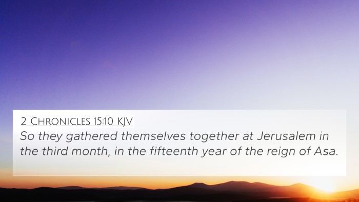 2 Chronicles 15:10 KJV Bible Verse Image