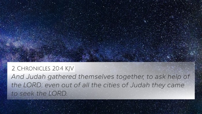 2 Chronicles 20:4 KJV Bible Verse Image