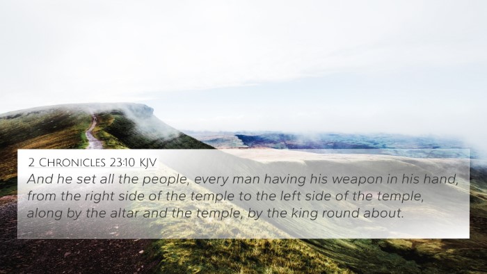 2 Chronicles 23:10 Explained