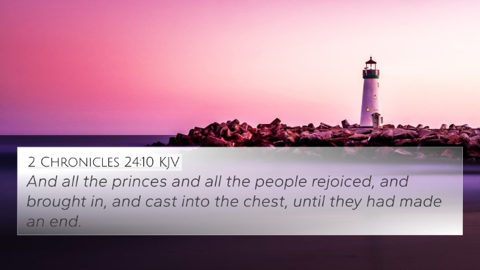 2 Chronicles 24:10 KJV Bible Verse Image