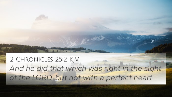 2 Chronicles 25:2 KJV Bible Verse Image