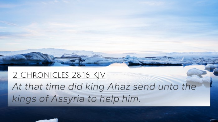 2 Chronicles 28:16 KJV Bible Verse Image