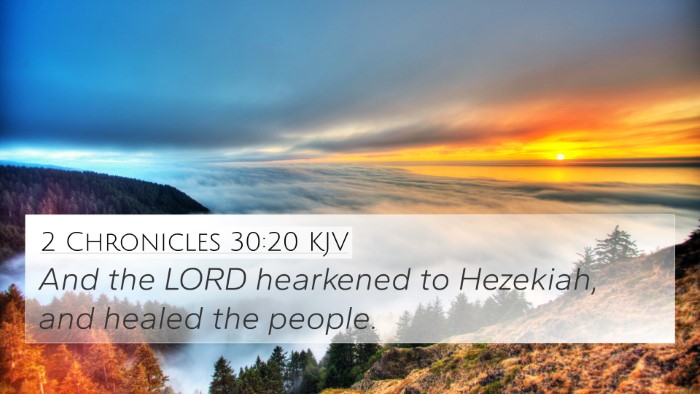 2 Chronicles 30:20 Explained