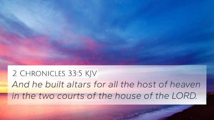 2 Chronicles 33:5 Explained