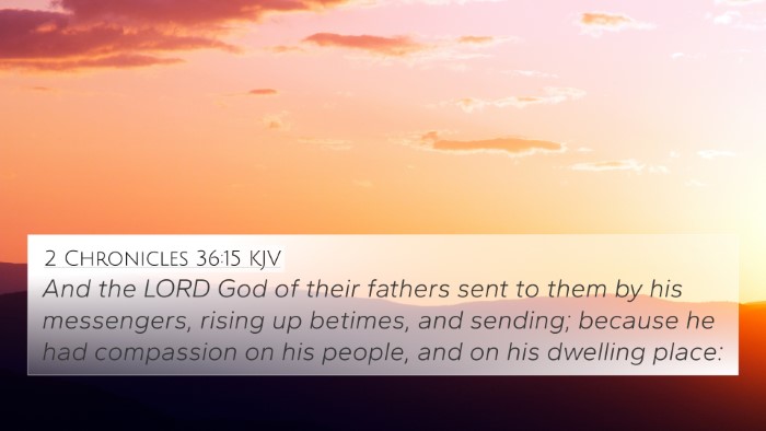 2 Chronicles 36:15 KJV Bible Verse Image