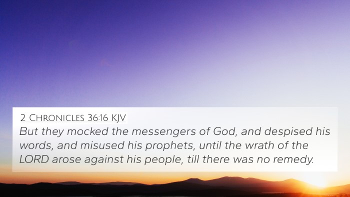 2 Chronicles 36:16 KJV Bible Verse Image
