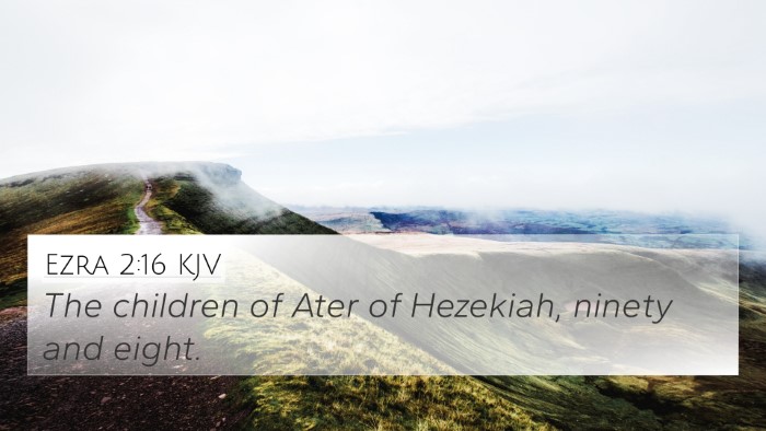 Ezra 2:16 Explained