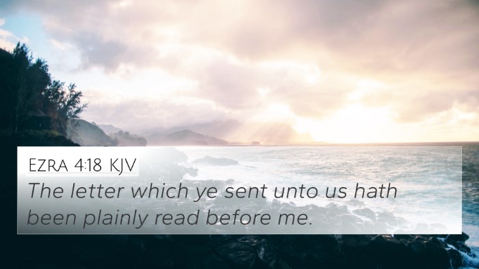 Ezra 4:18 KJV Bible Verse Image