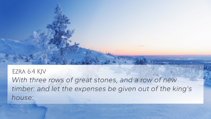 Ezra 6:4 KJV Bible Verse Image