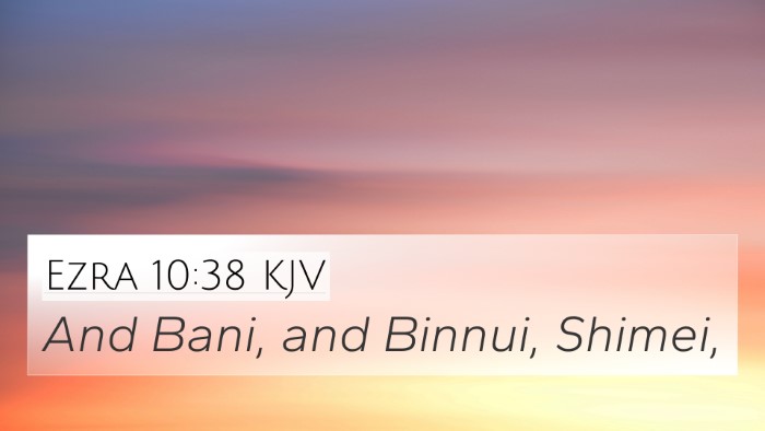 Ezra 10:38 Explained