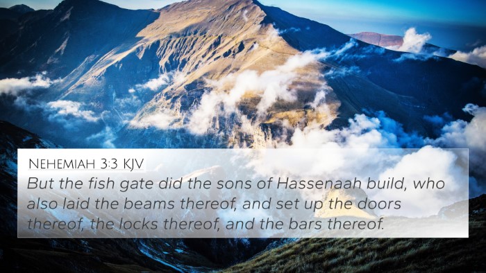 Nehemiah 3:3 KJV Bible Verse Image