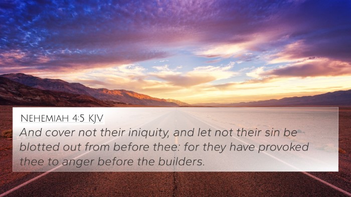 Nehemiah 4:5 Explained