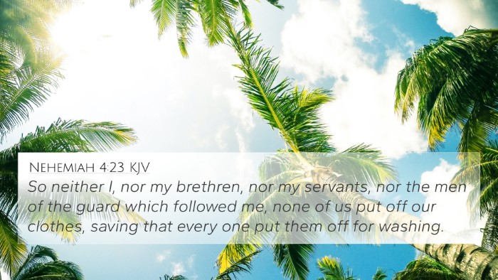 Nehemiah 4:23 Explained
