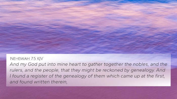 Nehemiah 7:5 Explained