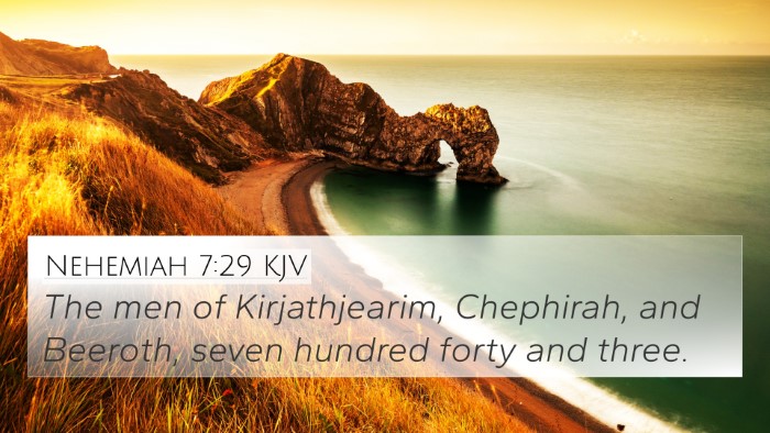 Nehemiah 7:29 Explained
