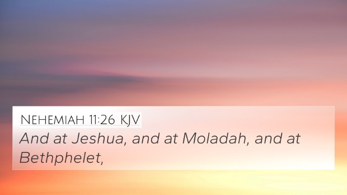 Nehemiah 11:26 Explained