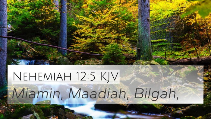 Nehemiah 12:5 Explained