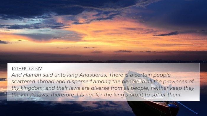 Esther 3:8 KJV Bible Verse Image