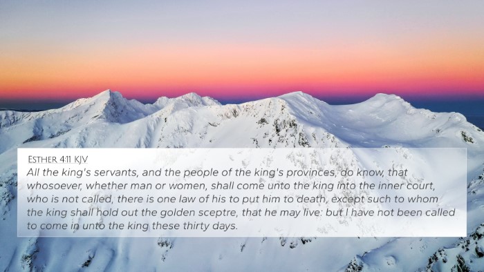 Esther 4:11 KJV Bible Verse Image