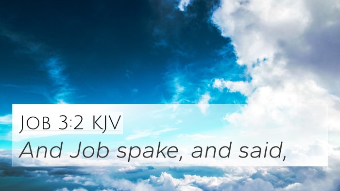 Job 3:2 Explained