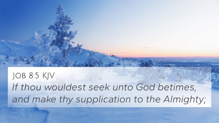 Job 8:5 KJV Bible Verse Image