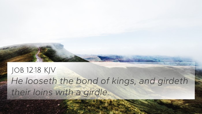 Job 12:18 Explained