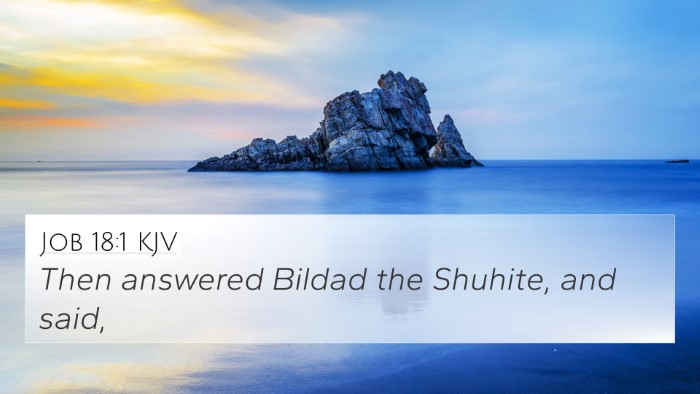 Job 18:1 Explained