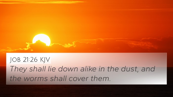 Job 21:26 KJV Bible Verse Image