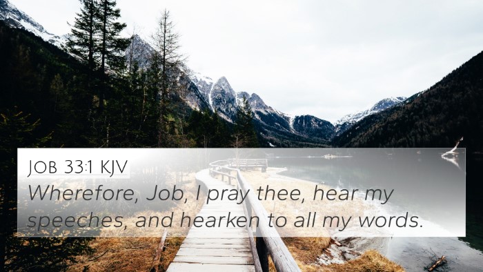 Job 33:1 KJV Bible Verse Image