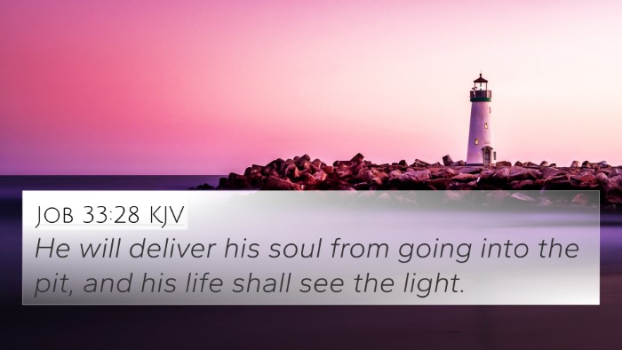 Job 33:28 KJV Bible Verse Image