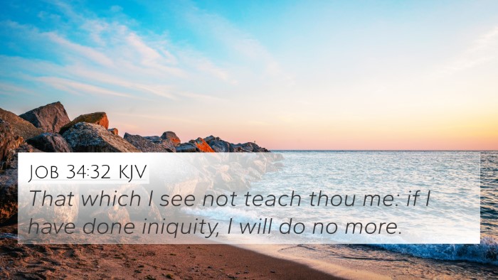 Job 34:32 KJV Bible Verse Image