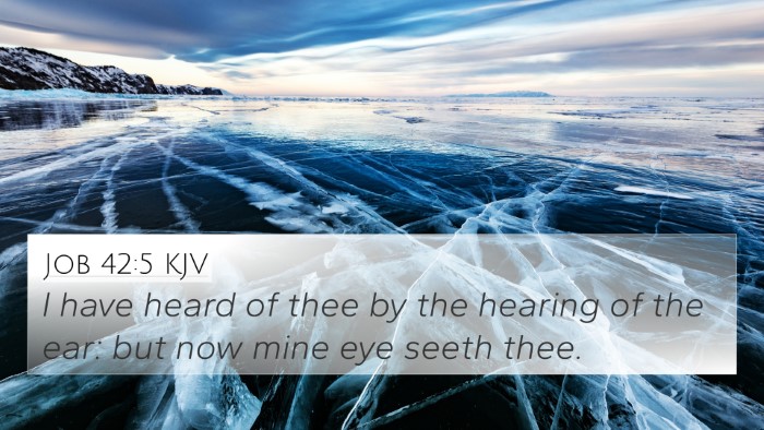 Job 42:5 KJV Bible Verse Image