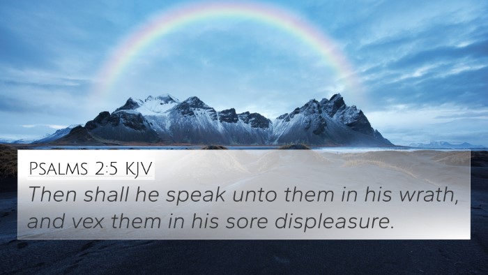 Psalms 2:5 KJV Bible Verse Image