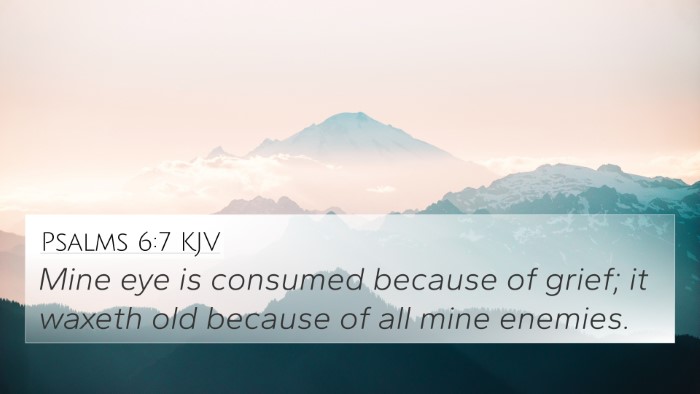 Psalms 6:7 KJV Bible Verse Image