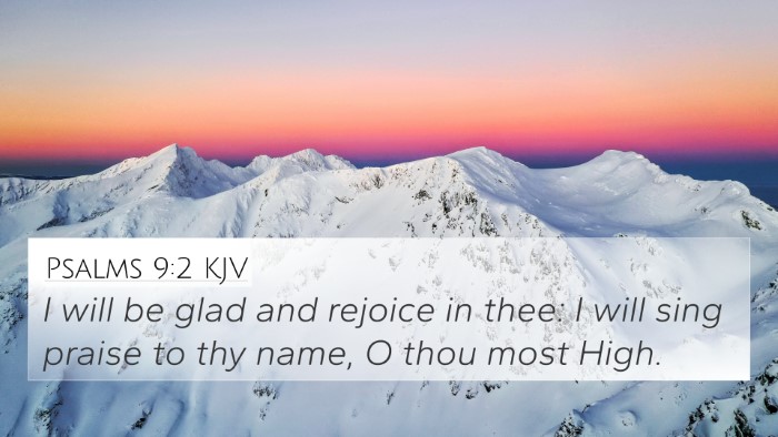 Psalms 9:2 KJV Bible Verse Image
