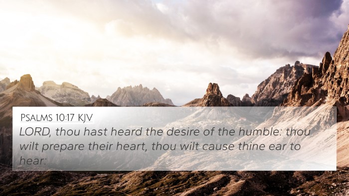 Psalms 10:17 KJV Bible Verse Image