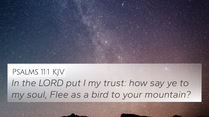 Psalms 11:1 Explained