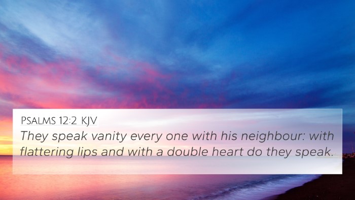 Psalms 12:2 KJV Bible Verse Image