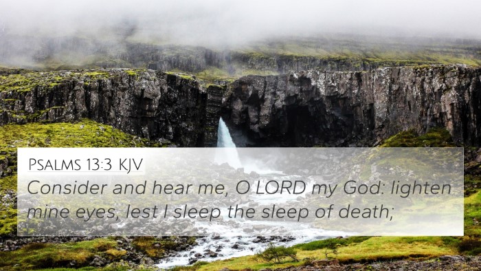 Psalms 13:3 KJV Bible Verse Image