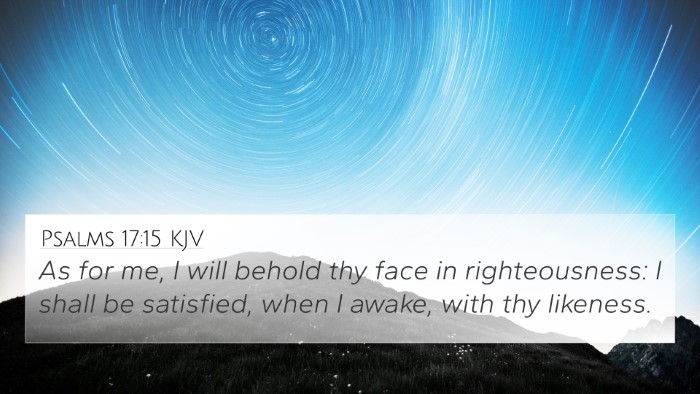 Psalms 17:15 KJV Bible Verse Image