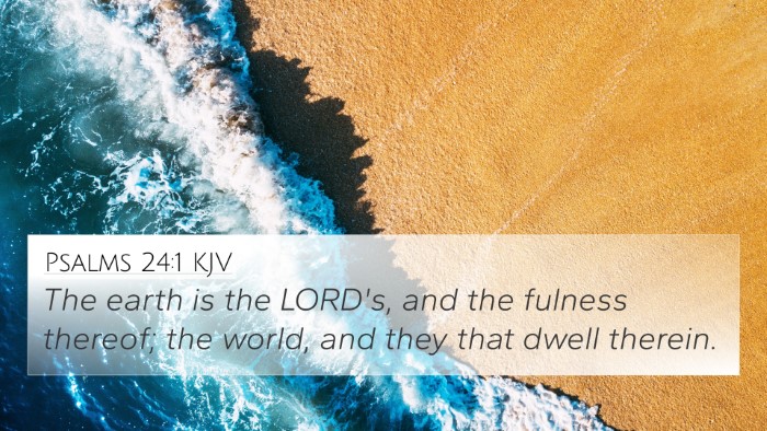 Psalms 24:1 KJV Bible Verse Image