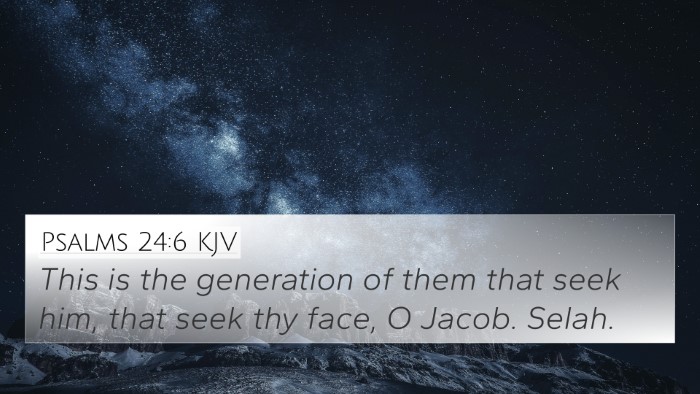 Psalms 24:6 KJV Bible Verse Image