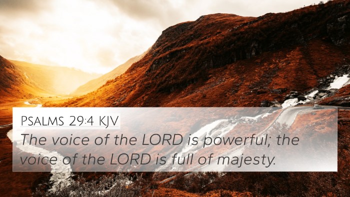 Psalms 29:4 Explained