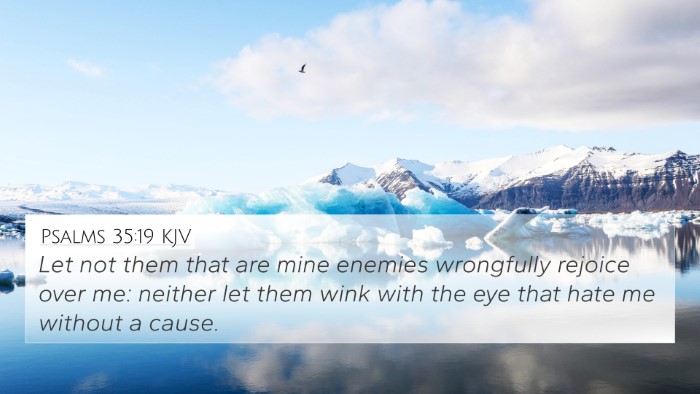 Psalms 35:19 KJV Bible Verse Image