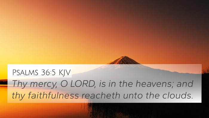 Psalms 36:5 KJV Bible Verse Image