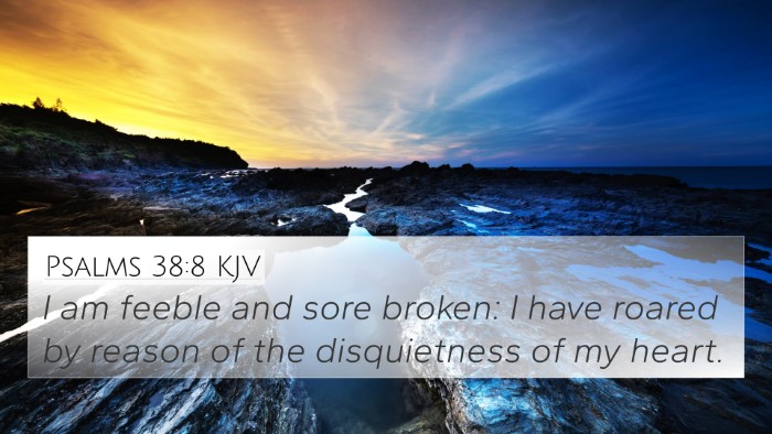 Psalms 38:8 Explained