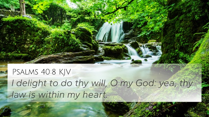 Psalms 40:8 KJV Bible Verse Image
